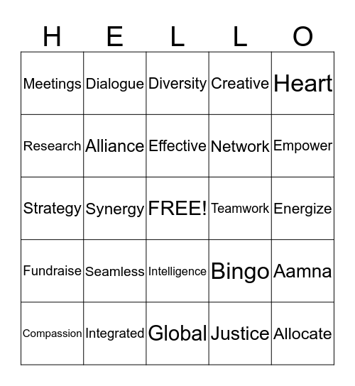 UWPR Bingo Challenge! Bingo Card