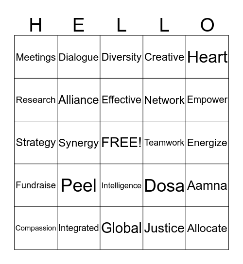 UWPR Bingo Challenge! Bingo Card