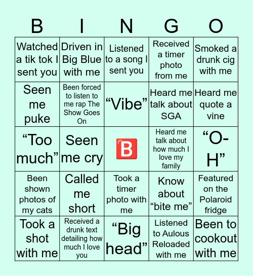 JOYCE BINGO 🥵 Bingo Card