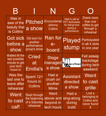 Mimes Bingo!! Bingo Card