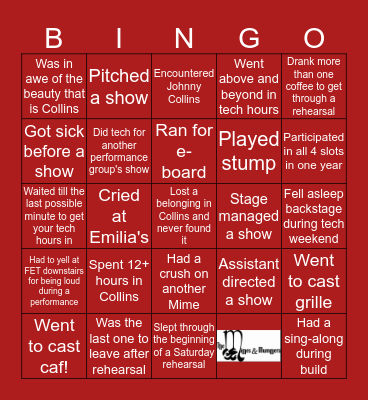 Mimes Bingo!! Bingo Card