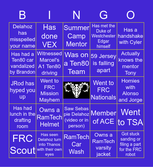 RamTech Bingo Card