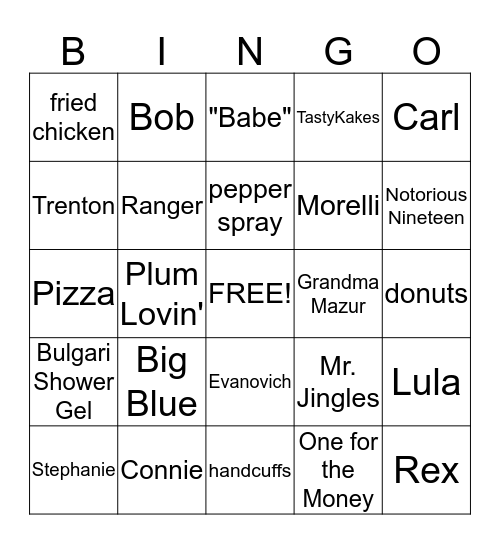 PLUM CRAZY Bingo Card