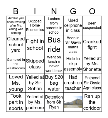 BHMS BINGO Card