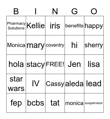 Storm Troopers 6 Bingo Card