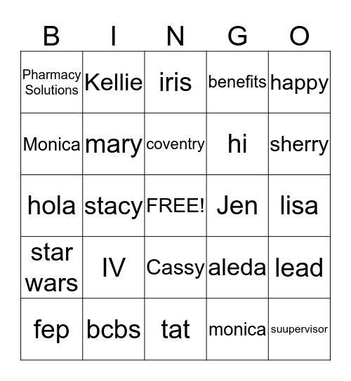 Storm Troopers 6 Bingo Card