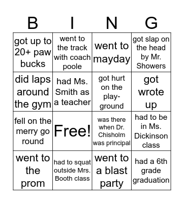 JE JOHNSON EDITION❤️🐾 Bingo Card