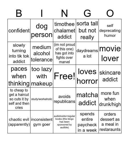 Shivani :p Bingo Card