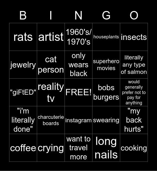 LA U R E L Bingo Card