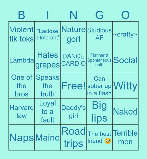 RATATAT CAT Bingo Card