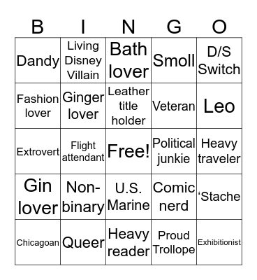 How Much like Stitch Are YOU!? Bingo Card