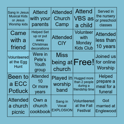 ECC Bingo Card