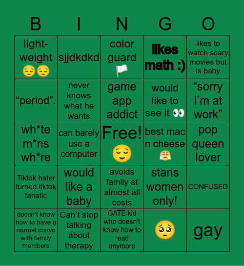 LUIS BINGO Card