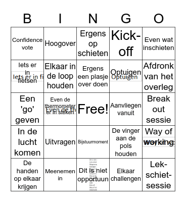 test Bingo Card