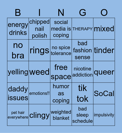 bri bingo --> bringo Bingo Card