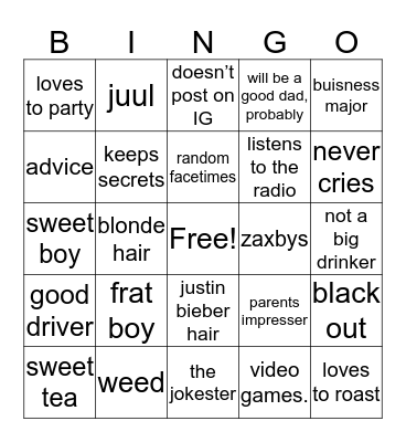 r u & gavin alike? Bingo Card