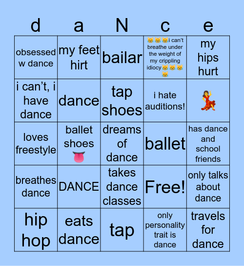 anthony bingo Card