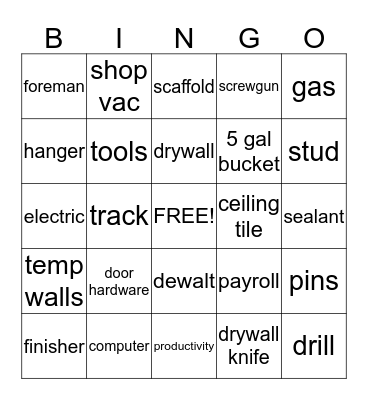 gem interiors inc company picnic Bingo Card