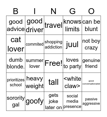 r u & maggie alike? Bingo Card