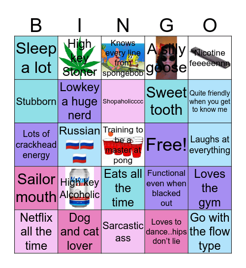 Nicole’s Bingo Card