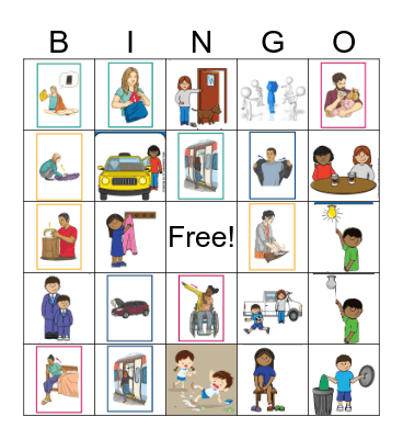 Phrasal verbs Bingo Card