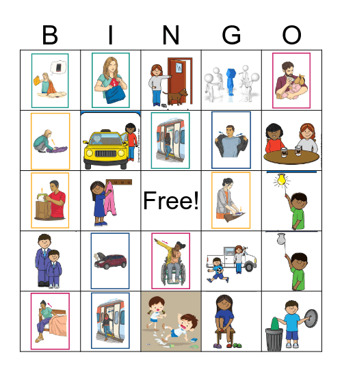 Phrasal verbs Bingo Card