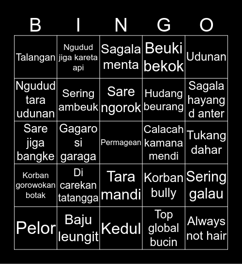 KOSAN LEUWEUNG Bingo Card