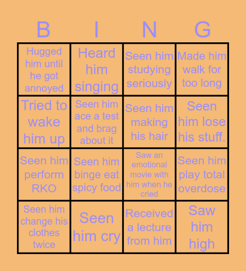 The Basant Bingo Card