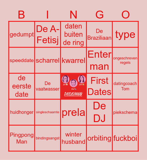 DATEVERMAAK Bingo Card