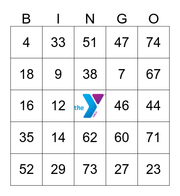 DARIEN YMCA VACATION CAMP Bingo Card