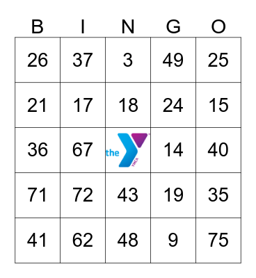 DARIEN YMCA VACATION CAMP Bingo Card