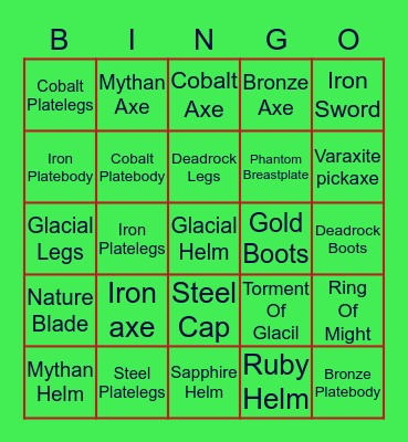 Frozen Temple Bingo Card