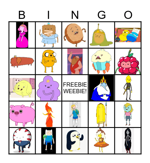 ADVENTURE TIME Bingo Card