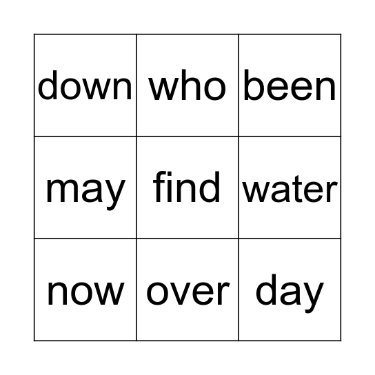4/6/2020 Bingo Card