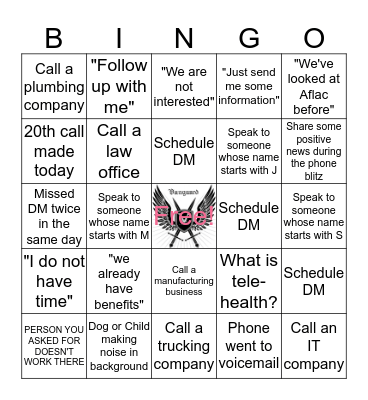 Phone Blitz BINGO! Bingo Card