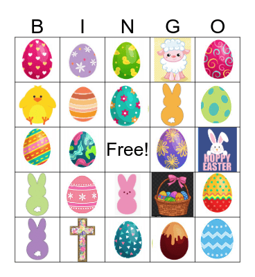 Easter Bingo Card