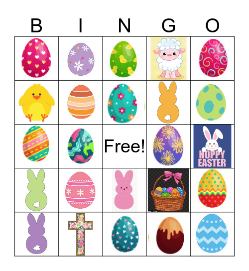Easter Bingo Card
