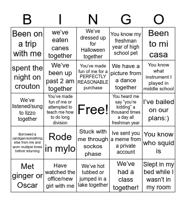 Bingo Card