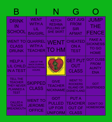 ABRAM ZUIL SECONDARY Bingo Card