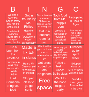 Bingo Card