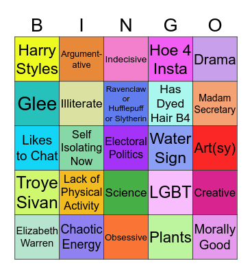 Are We Even Friends? Bingo Card