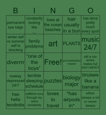 aNNa bingoooo Bingo Card
