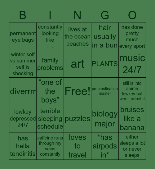 aNNa bingoooo Bingo Card