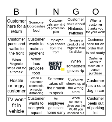 685 Curbside Bingo Card