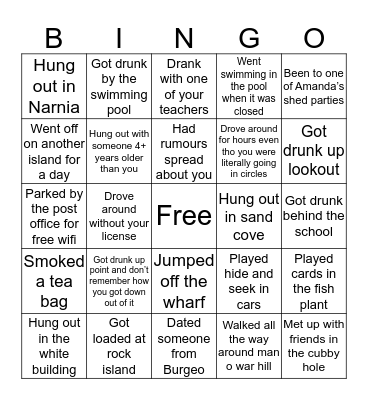 Ramea Bingo Card