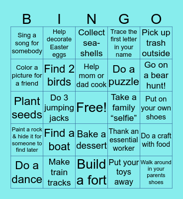 Minnow Bingo!! Bingo Card