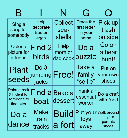 Minnow Bingo!! Bingo Card