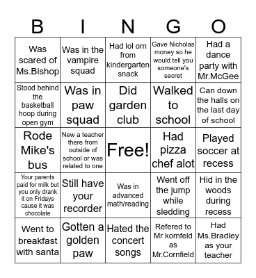 OQS Bingo Card