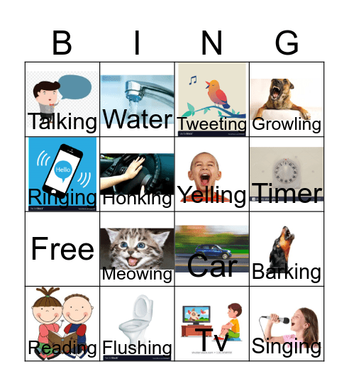 Listening Bingo Card