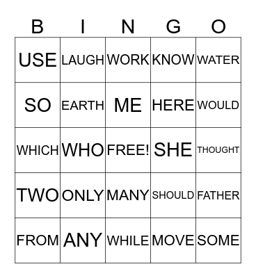 ALONZO BINGO Card